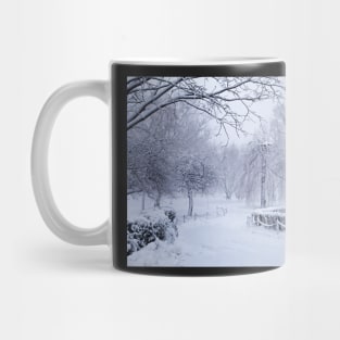 Boston MA Winter Wonderland Boston Public Garden Mug